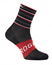 Rogelli Sykkelstrømper Stripe Socks Black/Red