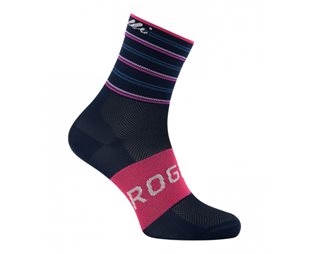 Rogelli Pyöräilysukat Stripe Socks Blue/Pink
