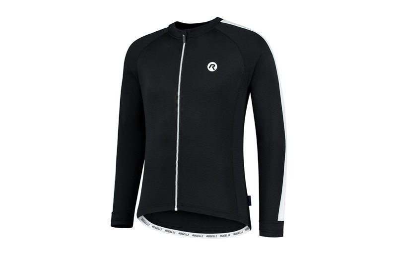 Rogelli Cykeltrøje Explore Ls Sort/Hvid