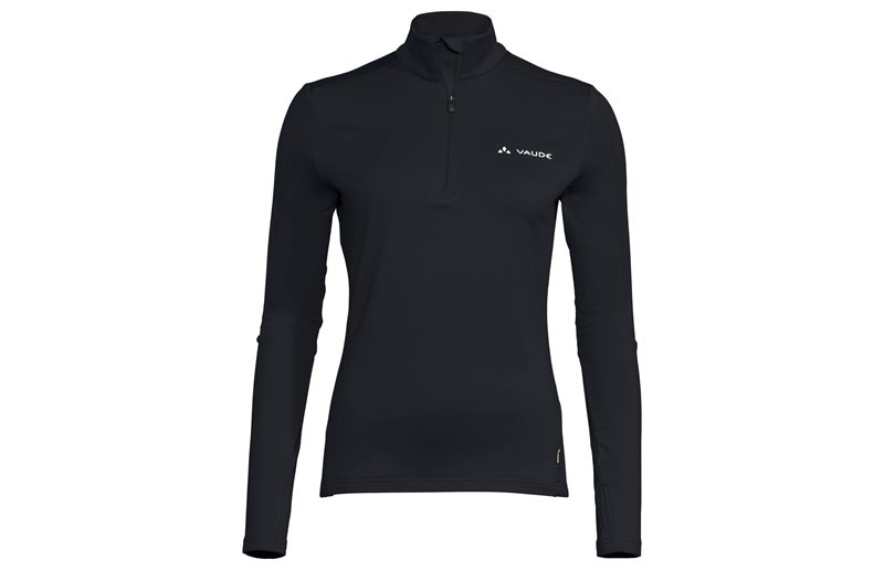 VAUDE Pyöräilypaita Wo Livigno Halfzip II Musta 44