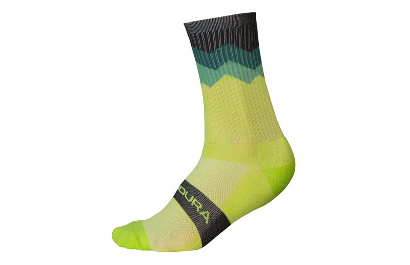 Endura Cykelstrumpor Jagged llmegreen