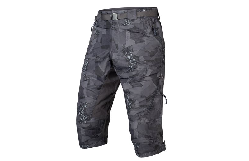 Endura Pyöräilyshortsit Hummvee 3/4 Short ll + Liner alusshortsit Greycamo