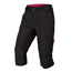 Endura Pyöräilyhousut Baggy Knickers Hummvee 3/4 ll llnerillä Naisten Musta