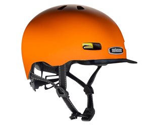BMX-kypärä Nutcase Street Mips City Of Pearls Hi Viz Solid Matte