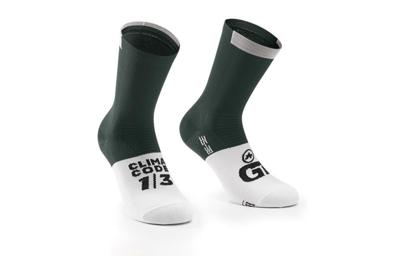 Assos Pyöräilysukat GTS C2 Schwarzwald Green