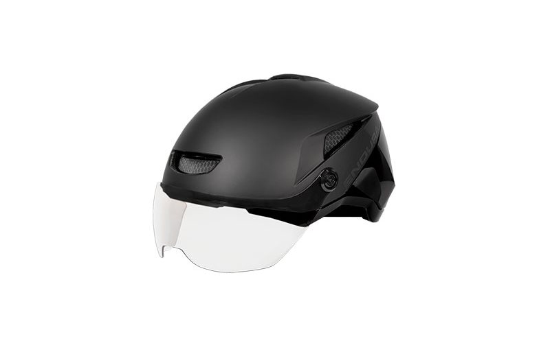 Pyöräilykypärä Endura Speed Pedelec Visor Helmet Musta