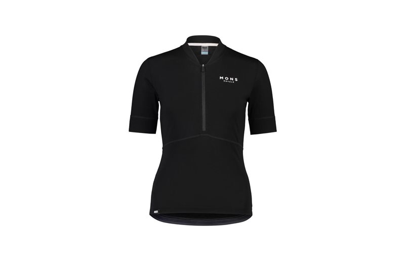 Mons Royale Naisten pyöräilypaita Cadence Half Zip W Musta
