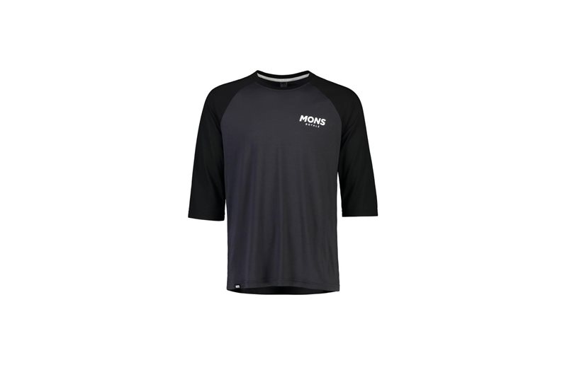 Mons Royale Pyöräilypaita Tarn Freeride Raglan 3/4 M Musta/Rauta