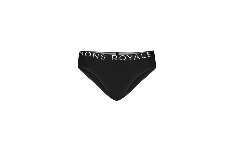 Mons Royale Naisten alushousut Wool Womens Folo Brief Musta