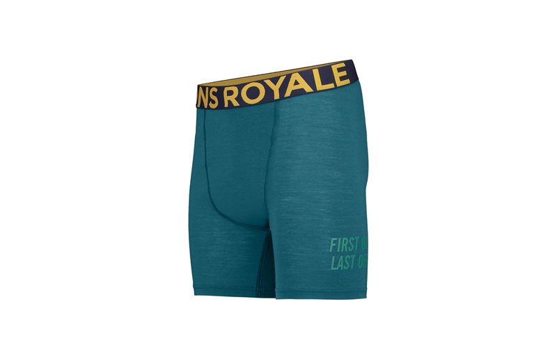 Mons Royal Underlag Ull Herre Hold 'Em Boxer Deep Teal