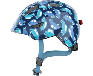 Lasten pyöräilykypärä ABUS Smiley 3.0 Led Blue Car