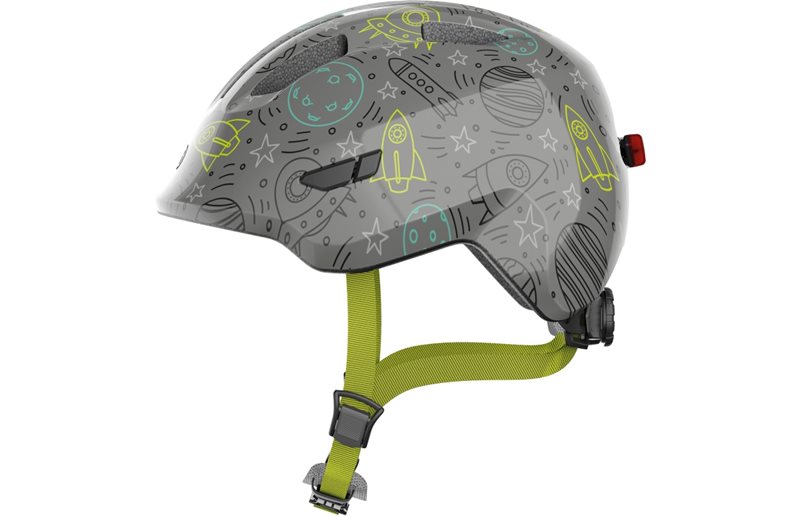 Lasten pyöräilykypärä ABUS Smiley 3.0 Led Grey Space