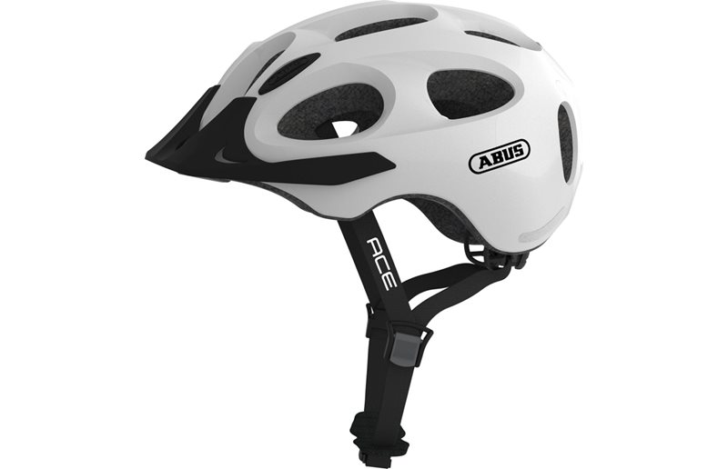 Pyöräilykypärä ABUS Youn-I Ace Pearl White