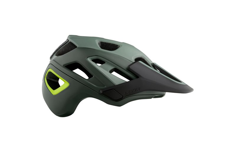 Cykelhjälm Lazer MTB Jackal Mips Matt Darkgreen/Gul