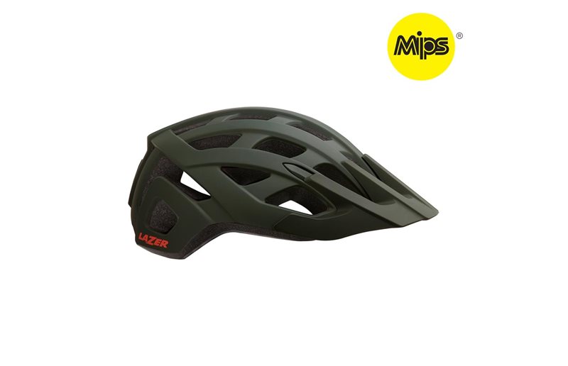 Maastokypärä Lazer Roller Mips Matte Darkgreen