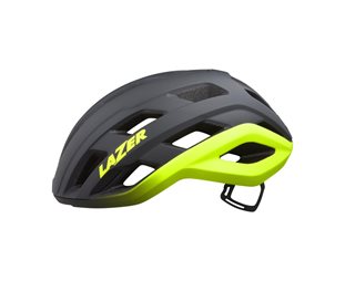 Lazer Cykelhjelm Racer Strada Kineticore Mørkegrå/Neongul