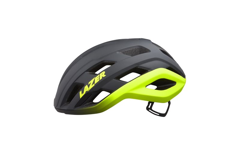 Maantiekypärä Lazer Strada KinetiCore Darkgrey/Neonyellow