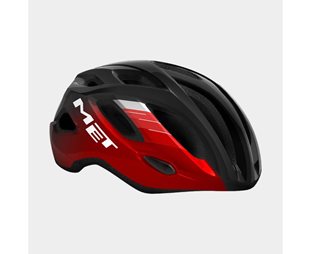 Maantiekypärä MET Idolo Black Metallic Red/Glossy