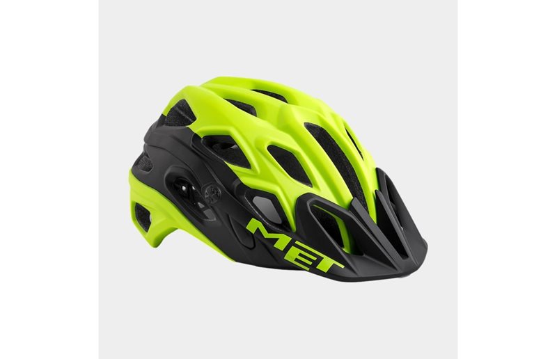 Met Sykkelhjelm MTB Lupo Safety Yellow Black/Matt