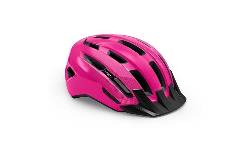 Met Cykelhjälm Active/Crossover Downtown Pink/Glossy