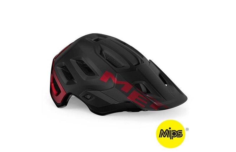 Met Sykkelhjelm MTB Roam Mips Black Red/Glossy