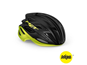 Met Cykelhjelm Racer Road Estro Mips Sort Limegul/Glossy