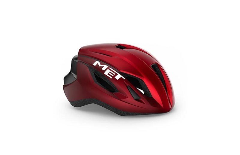 Met Sykkelhjelm Racer Road Strale Red/Glossy