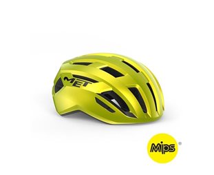 Maantiekypärä MET Road Vinci Mips Lime Yellow/Glossy