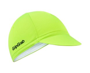 GripGrab Pyöräilylippis Lightweight Summer Cycling Cap Yellow Hi-Vis/Black