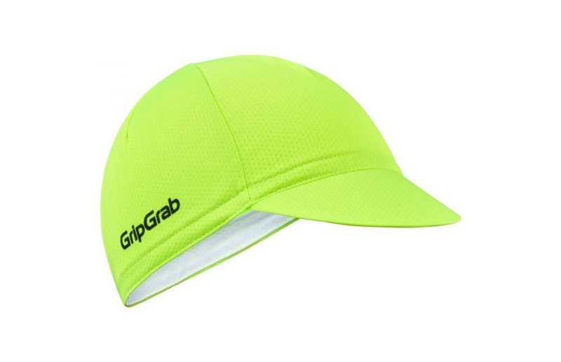 GripGrab Pyöräilylippis Lightweight Summer Cycling Cap Yellow Hi-Vis/Black