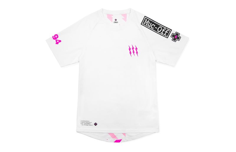 Pyöräilypaita Muc-Off Riders Jersey S/S Valkoinen