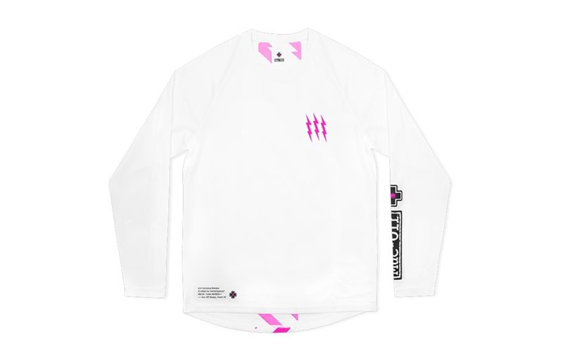Pyöräilypaita Muc-Off Riders Paita L/S Valkoinen