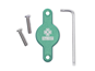 AirTag pidike Muc-Off Secure Tag Holder - Pullotelineen alle, Turkoosi