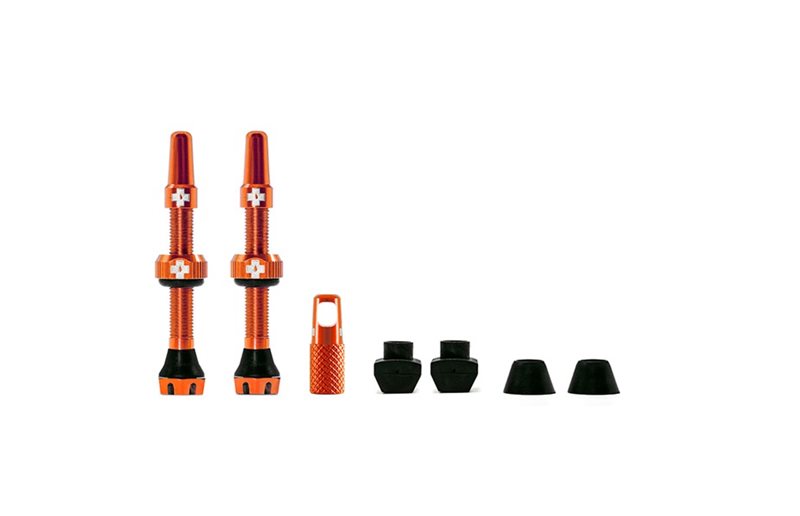 Muc-Off Tubeless Valve Kit V. 2.0 Black Orange
