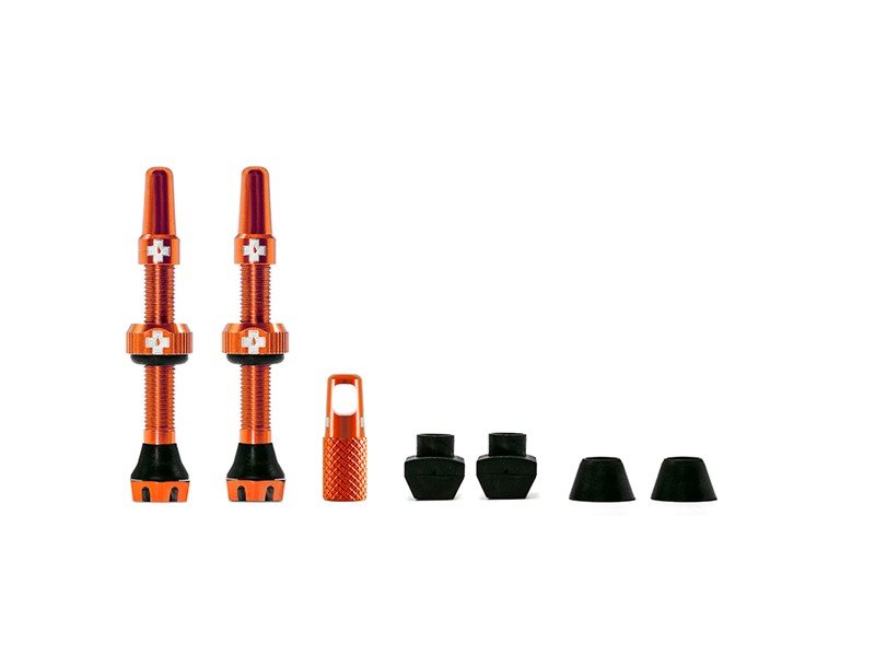Muc-Off Tubeless Valve Kit V. 2.0 Black Orange