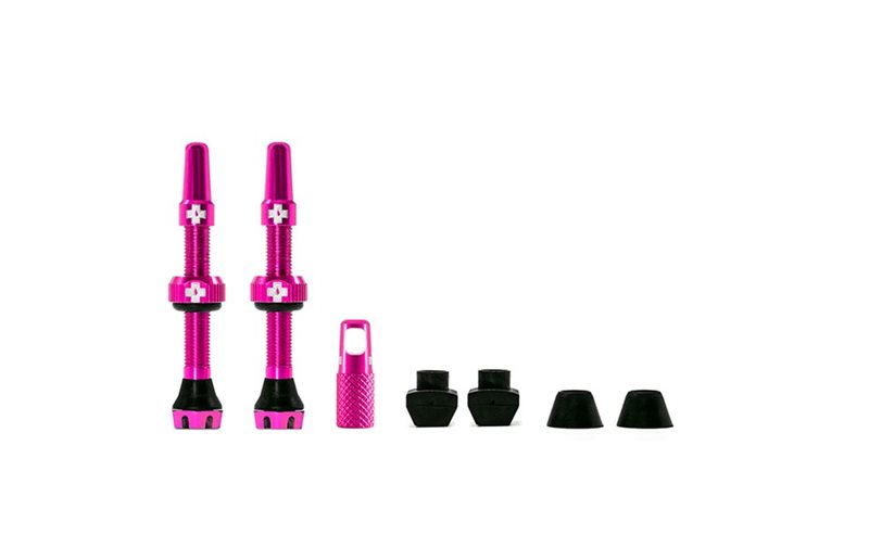 Tubeless venttiilisarja Muc-Off Tubeless Valve Kit V2 Universal Pinkki