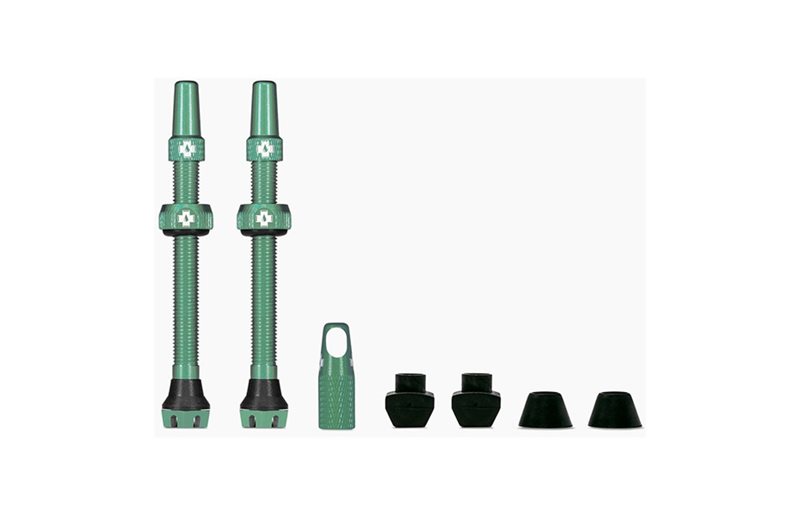 Tubeless venttiilisarja Muc-Off Tubeless Valve Kit V2 Universal Turkoosi