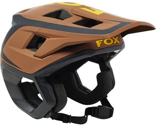 Enduro-kypärä Fox Dropframe Pro Helmet Dvide Brown