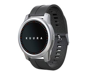 Kuura Smart Watch Fashion Fm1 Men Black SILVER