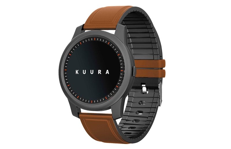 Kuura Smart Watch Fashion Fm1 Miesten Musta Ruskea