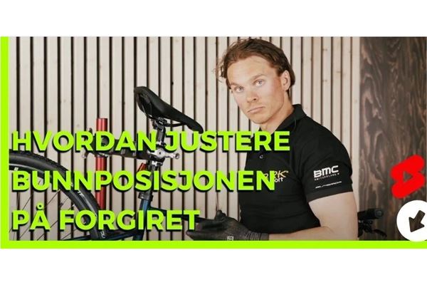 hvordan justere bunnposisjonen til forgiret på sykkelen
